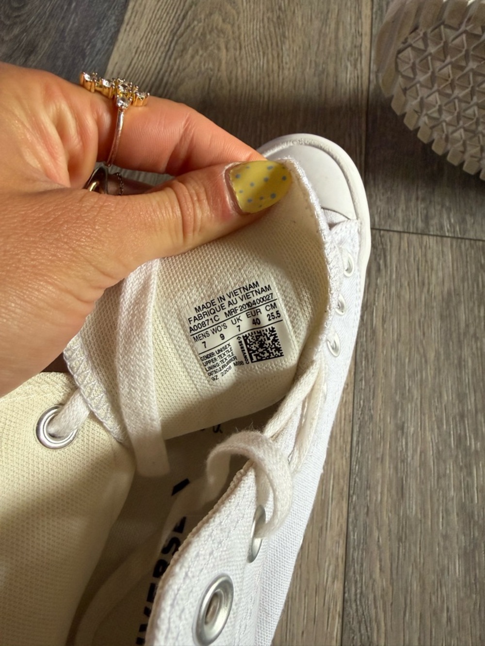 Converse White Platform High Top Sneakers - Picture 3 of 3